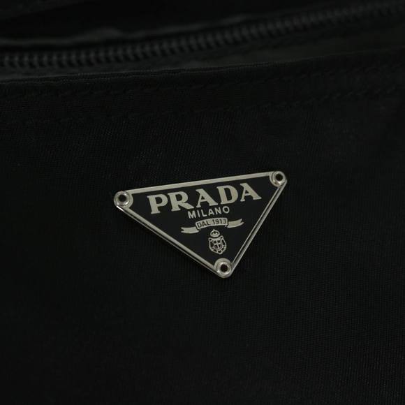 PRADA Tote Bag Nylon Black Auth cl803 - Picture 15 of 16